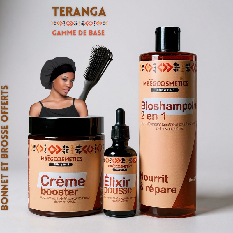 TERANGA – Le kit essentiel pour des cheveux sains et équilibrés.